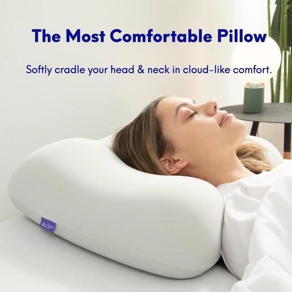 NEW C CUSHION LAB Deep Sleep Pillow, Patented Ergonomic Contour Design - Picture 3 of 7